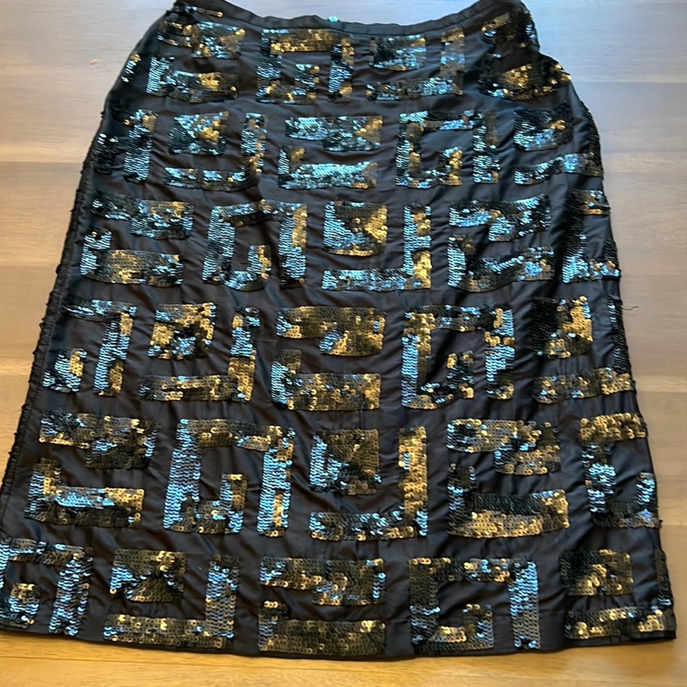 French Connection silk sequins skirt size 2
